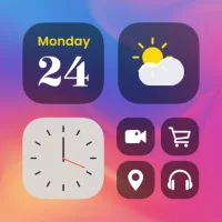 Balíčky motivů Ikony a Widgety